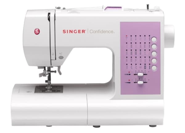 SINGER 7463 Confidence, Rosa, Hvit, Semi-automatisk symaskin, Sying, Knapper, CE, Elektro-mekanisk