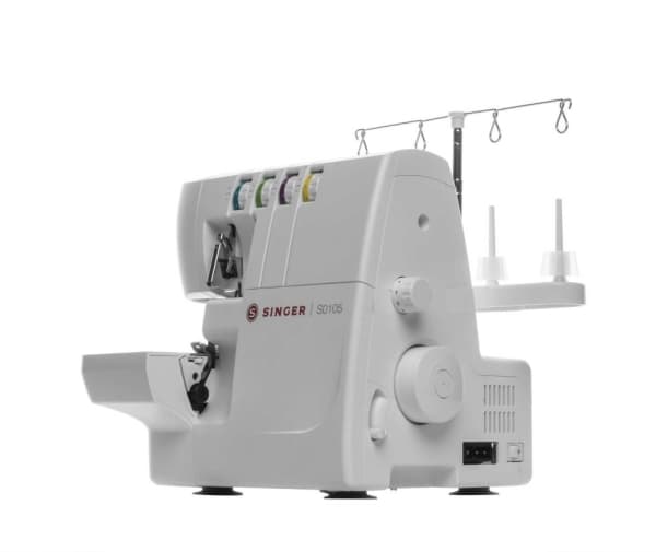 SINGER S0105, Valkoinen, Saumauskone, Overlock, 1300 RPM, Vaihtuva, Sähkö