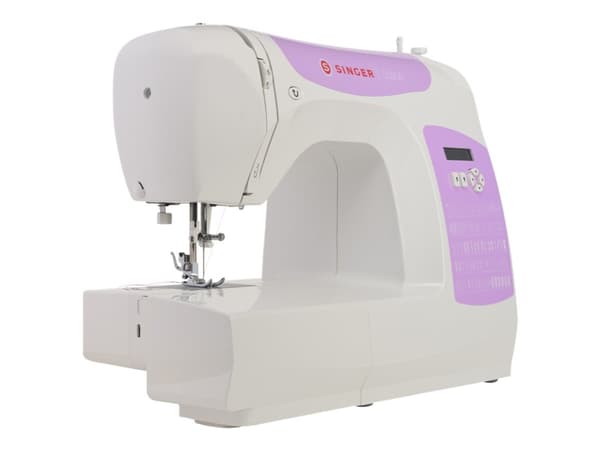 Singer C5205PR - Symaskin - 80 stygn - 6 enstegsknapphål - LCD bildskärm - lila