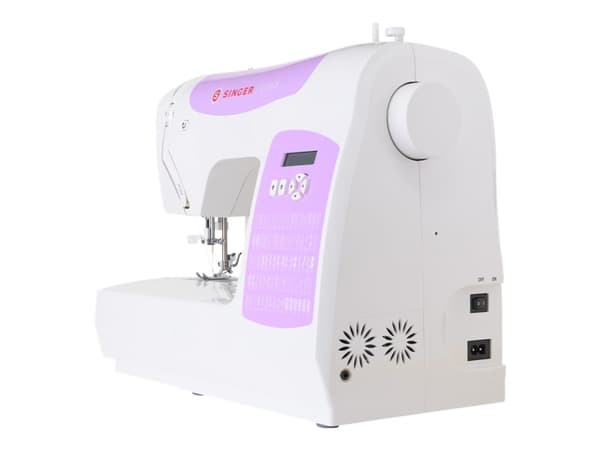 Singer C5205PR - Symaskin - 80 stygn - 6 enstegsknapphål - LCD bildskärm - lila