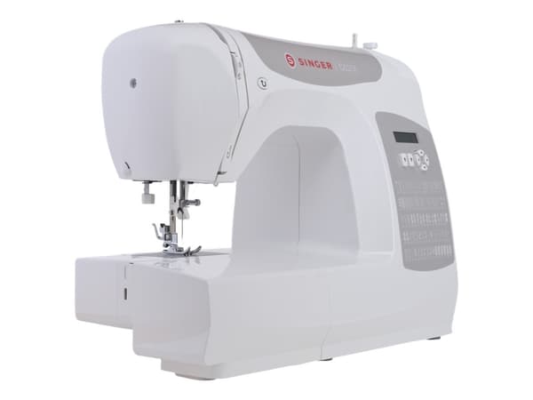Singer C5205GR - Symaskin - 80 sting - 6 enkeltskrittsknappehull - LCD display - grå
