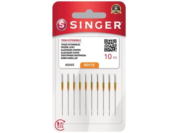 SINGER nål N2045 -12/80 blister 10 st. stretch