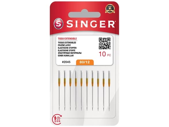SINGER nål N2045 -12/80 blister 10 st. stretch