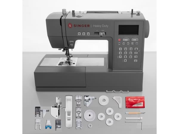 SINGER HD6805, Grå, Automatisk symaskin, Sy, Variabel, LCD, Knappar