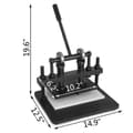 Miniatyrbild 3 av 11: Handläder-skärmaskin - Justerbar höjd & tryckslag, stor övre platta, 1,5 ton bärande kapacitet