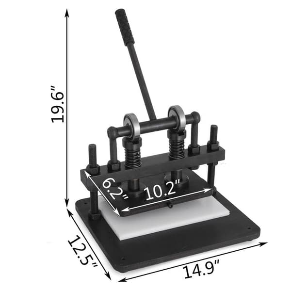 Handläder-skärmaskin - Justerbar höjd & tryckslag, stor övre platta, 1,5 ton bärande kapacitet