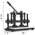 Miniatyrbild 4 av 11: Handläder-skärmaskin - Justerbar höjd & tryckslag, stor övre platta, 1,5 ton bärande kapacitet