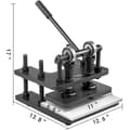 Miniatyrbild 5 av 11: Handläder-skärmaskin - Justerbar höjd & tryckslag, stor övre platta, 1,5 ton bärande kapacitet
