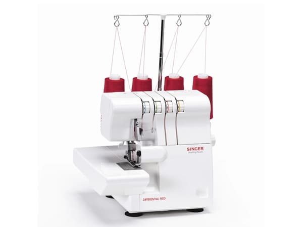 SINGER 14SH654, Vit, Overlock, 4 Steg, 4 mm, 6,7 mm, Elektrisk