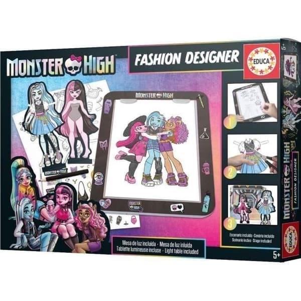 Monster High Design Board - Educa - Kreativa hobbyer - För barn från 5 år och uppåt - 2 års garanti