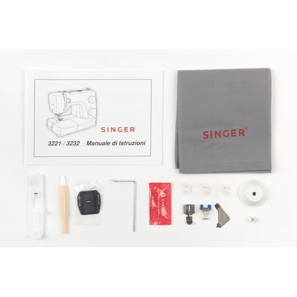 SINGER SIMPLE 3232 symaskin - 40 program - Automatisk trädare - Vit