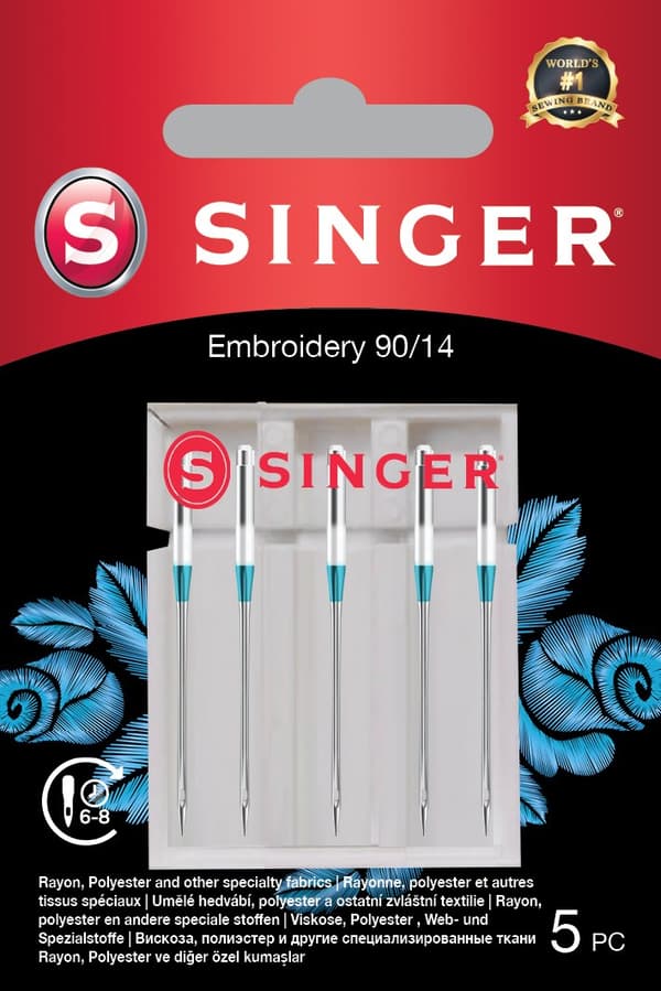Sangerinde | Broderinål 90/14 5PK