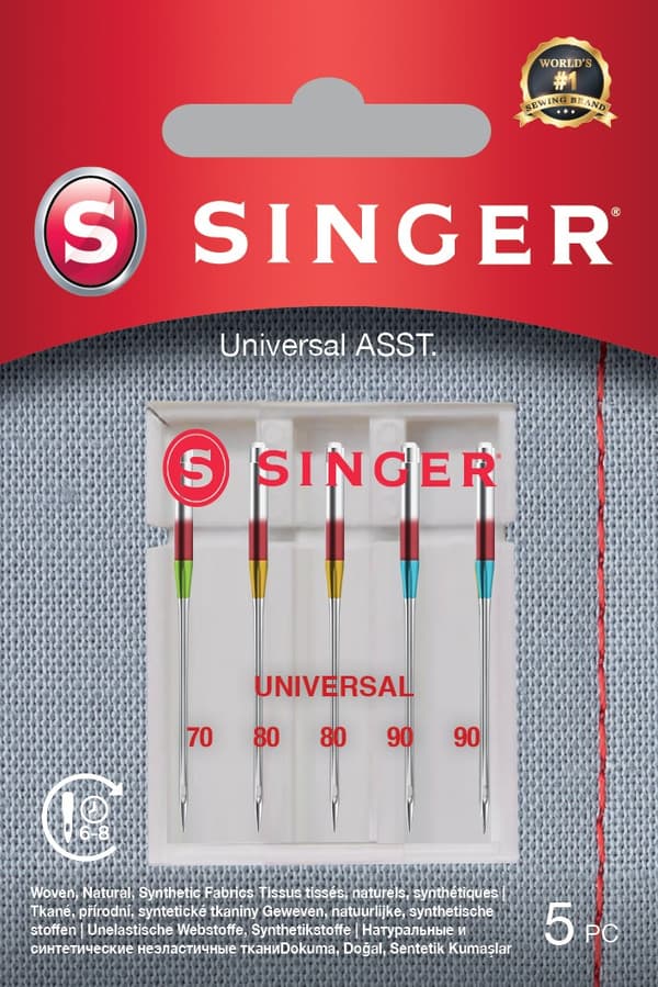 Sångare | Universalnål ASST 5PK för vävda tyger
