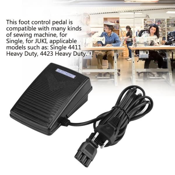 Fotkontrollpedal för hemmasymaskin med nätsladd (EU-kontakt 220V) HB022 -Bra material
