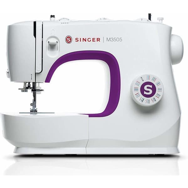 Singer M3505 Symaskin - Vit och lila - 75 W - Metallram