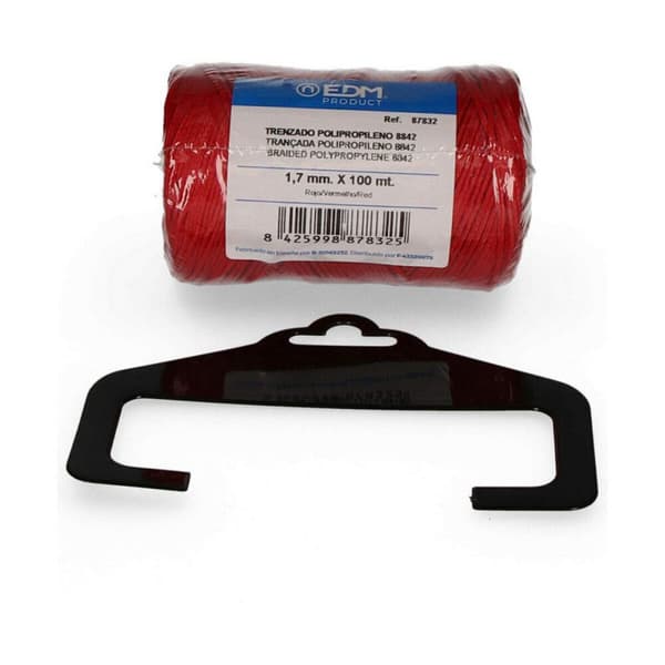 Flätat rep EDM 87832 Röd polypropen
