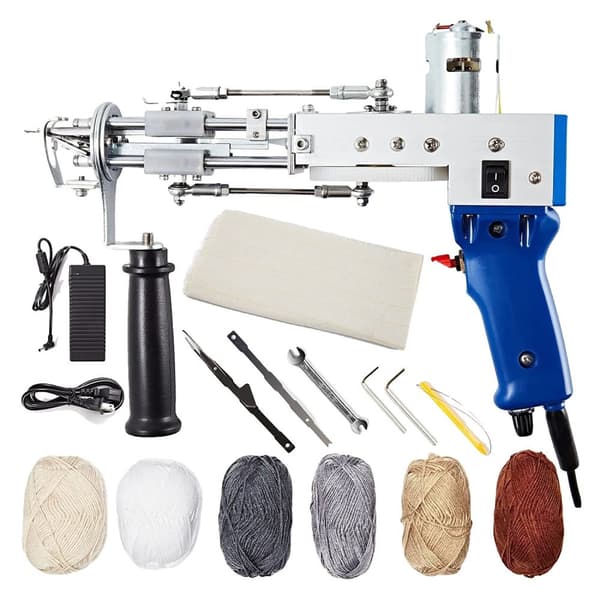 Elektrisk Tufting Pistol, 70W Output Power, Justerbar Tæppetykkelse,2i1 220V