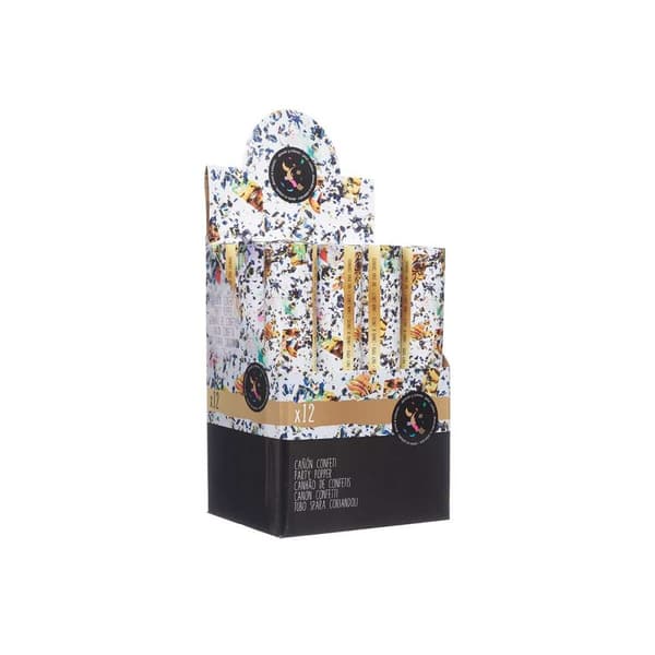 Confetti cannon 9901-30 Multicolour Paper Cardboard Plastic 5 x 28,5 x 5 cm (12 Units)