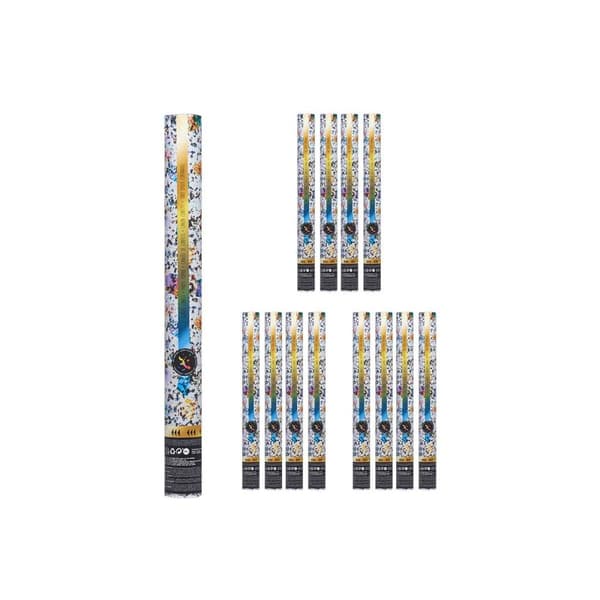 Confetti cannon NAVI-AR-482 Multicolour Paper Cardboard Plastic 5 x 78,5 x 5 cm (12 Units)