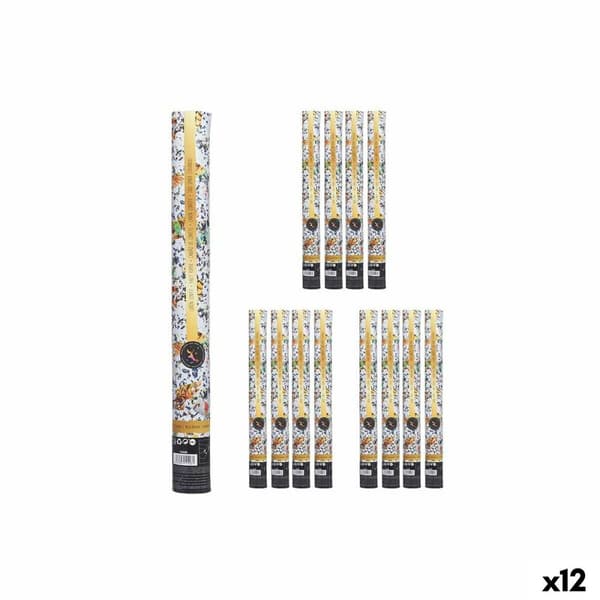 Confetti cannon 9901-50 Multicolour Paper Cardboard Plastic 5 x 48,5 x 5 cm (12 Units)