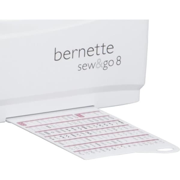 Elektronisk symaskin - Bernette - Sew&amp;GO8 - 197 program - LCD-skärm - Automatisk trädare
