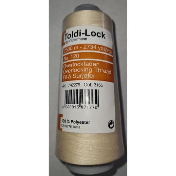 Fil GUTERMANN TOLDI LOCK Kon 2500 meter BEIGE