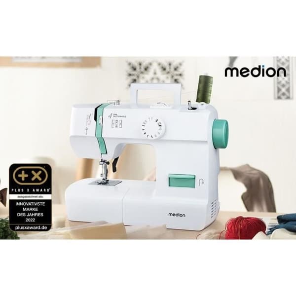 Symaskin - MEDION - SM 70 - 71W - 12 stygn - 700 rpm - LED - Turkos