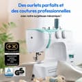 Miniatyrbillede 3 af 6: Symaskin - MEDION - SM 60 - 62W - 24 stygn + dubbla stygn - 700 rpm - LED - Turkos