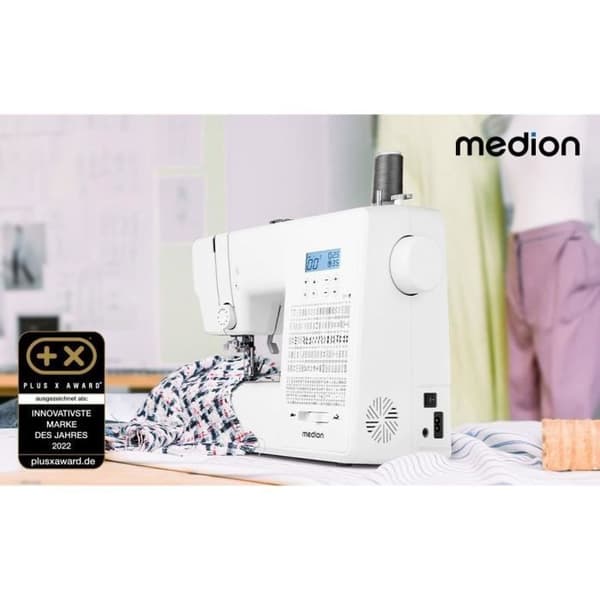 Digital symaskin - MEDION - SD 36 - 38W - 270 stygn - 700 rpm - LED - Vit