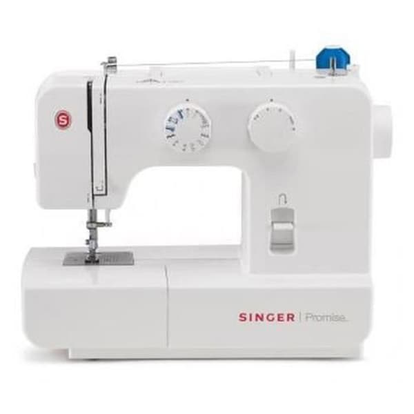 Symaskin - SINGER Promise 1409 - Vit - 4-stegs knapphål - 9 stygnmönster - Fri hand