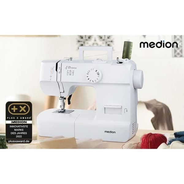 Syrmaskin - MEDION - SM 70 - 71W - 12 Stygn - 700 varv/min - LED - Vit