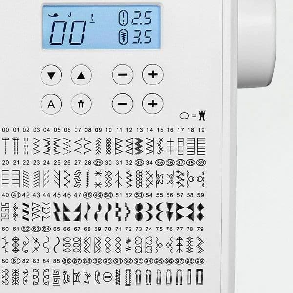 Digital symaskin - MEDION - SD 36 - 38W - 270 stygn - 700 varv/min - LED - Vit