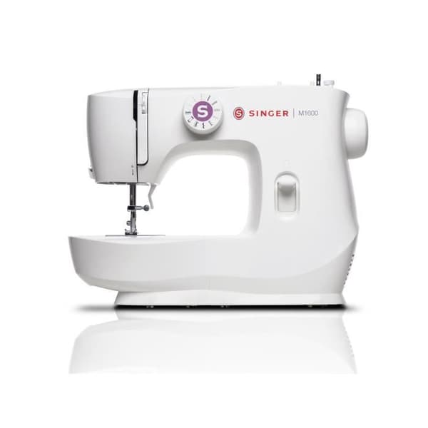 SINGER M1605 symaskin - Vit - Steg 4 - Roterande - Elektrisk - Knapphålsfötter - Blixtlåsfot