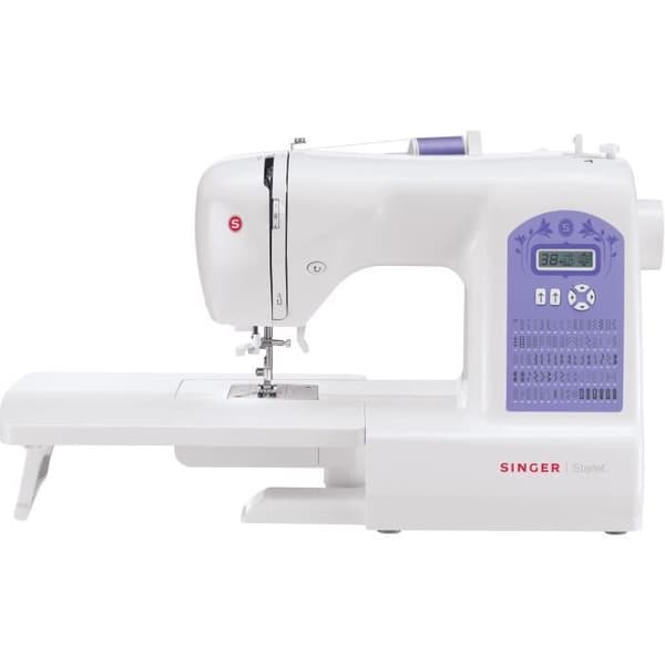 SINGER MC 6680 elektronisk symaskin - 80 stygn - automatisk trädare - LCD-skärm - tillbehör ingår