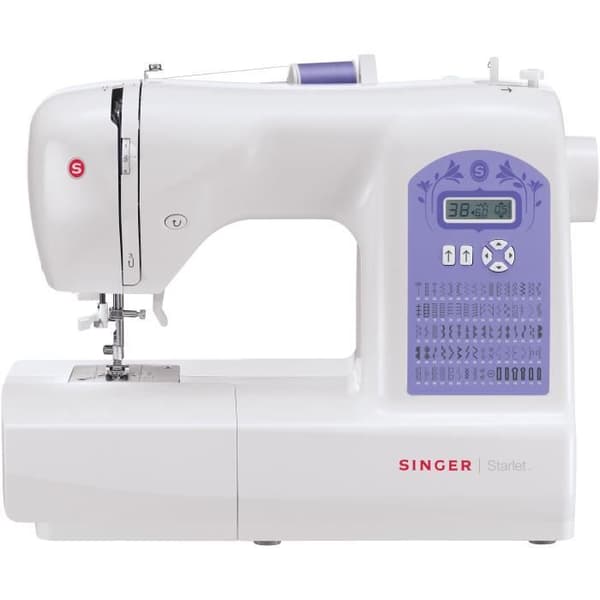 SINGER MC 6680 elektronisk symaskin - 80 stygn - automatisk trädare - LCD-skärm - tillbehör ingår