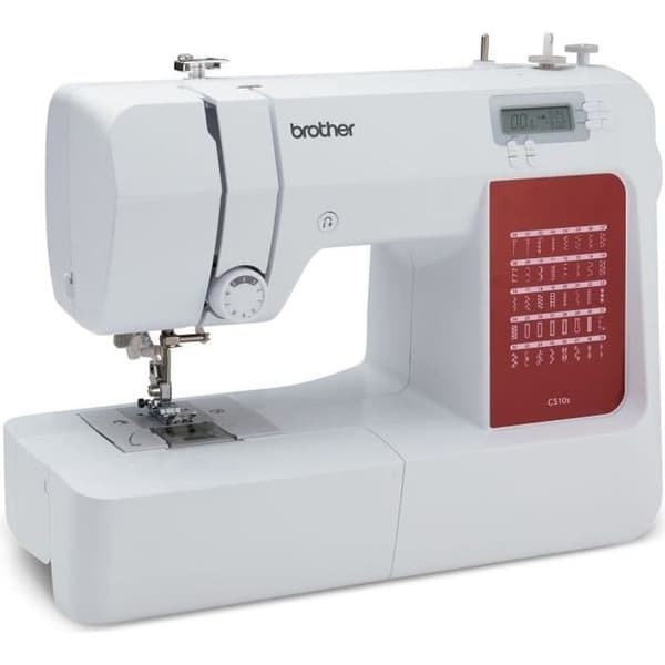 BROTHER - CS10s - Elektronisk symaskin - 40 stygn - Nålträdsystem - LCD-skärm - Vit