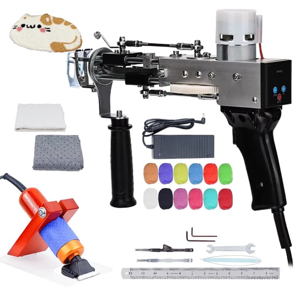 Tuftingpistol, elektrisk klipp- och slingfunktion, lättviktsdesign,NEJ.10