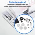 Miniatyrbild 6 av 6: Overlockmaskin - MEDION - SO 90 - 91W - Nåltyp 11, 14, 16 - 1200 rpm - LED - Rosa
