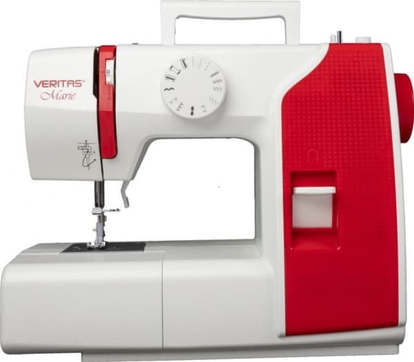 Veritas Marie, Röd, Vit, Automatisk symaskin, Overlock, Sy, 4 Steg, 750 RPM, Elektrisk