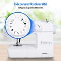 Miniatyrbild 4 av 6: Symaskin - MEDION - SM 70 - 71W - 12 sömmar - 700 rpm - LED - Vit