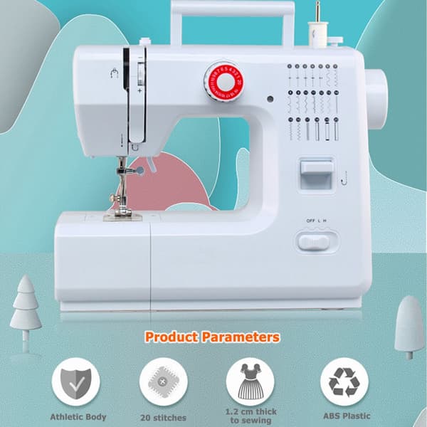 Mini Symaskin, 20 Stygnalternativ, Automatisk Spolning, Användarvänlig Design