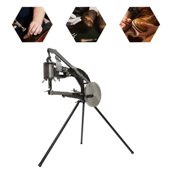 Hand Cobbler Skoreparationsmaskin, 360° Justerbar Riktning, Lätt Montering, Hållbar Järnkonstruktion