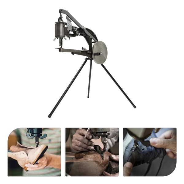 Hand Cobbler Skoreparationsmaskin, 360° Justerbar Riktning, Lätt Montering, Hållbar Järnkonstruktion