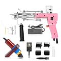 Miniatyrbillede 1 af 2: Tæppe Tufting Pistol, Skåret Luv & Loop Luv, Gør-det-selv Værktøj, Pink 2i1, EU-stik 220V