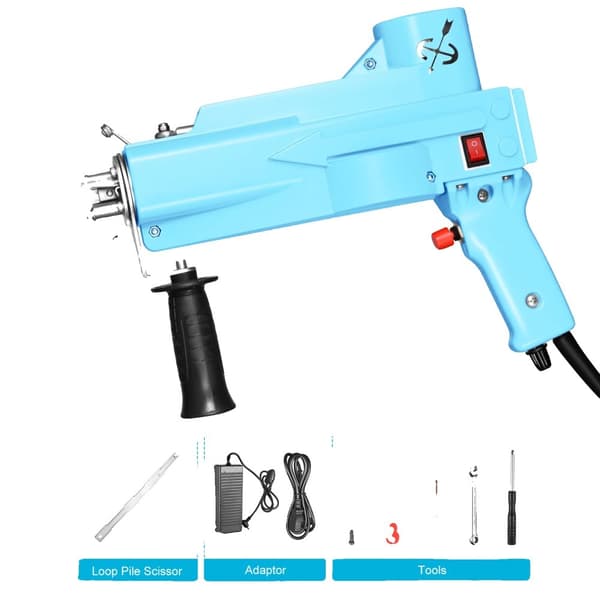 Elektrisk Tufting Pistol, Justerbar Hastighed 5-40 Sting/sek, Høj Effektivitet,220V EU STIK-c
