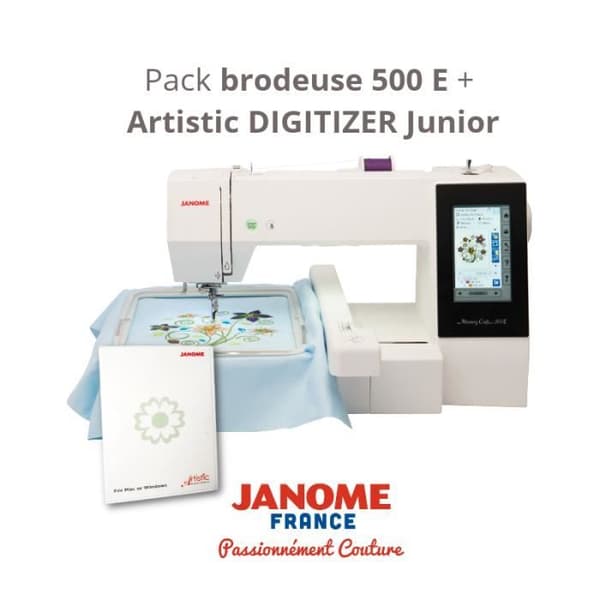 Janome MC 550E LIMITED EDITION Broderimaskin med 4 broderihoft, 360 x 200 mm broderiyta Artistic Digiti programvara