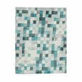 Miniatyrbild 3 av 3: Tablecloth Kinvara CUADROS-A Turquoise Thin canvas 140 x 180 cm Anti-stain Frames (6 Units)