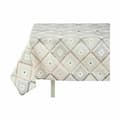 Miniatyrbild 2 av 3: Tablecloth Kinvara ROMBOS-B Beige Thin canvas 140 x 180 cm Anti-stain Rhombus (6 Units)