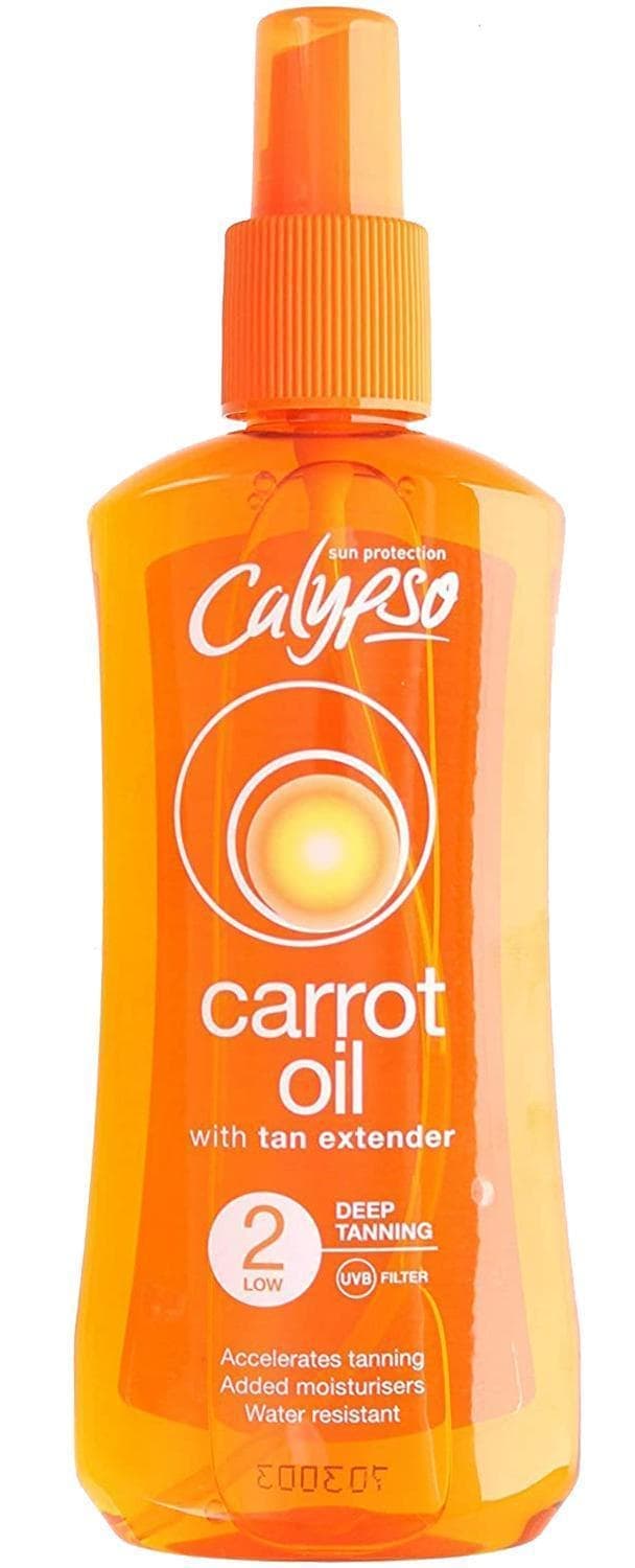 Calypso Deep Tan ORIGINAL Carrot Oil Spray With Tan Extender SFP2 CDON