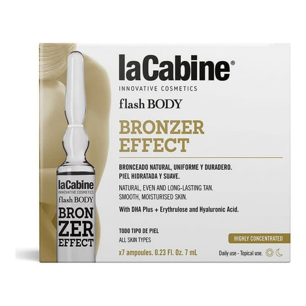 Ampuller Flash Body laCabine Selvbruner [Creme/Spray/Mælk] (7 x 7 ml)
